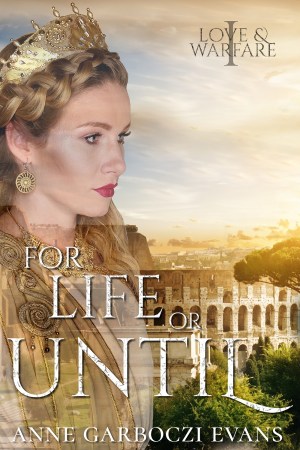 woman in traditional roman clothing posing in temple